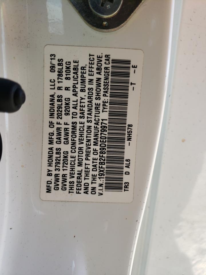 Фото 10 с аукциона – 2013 HONDA CIVIC EX с VIN 19XFB2F89DE079971
