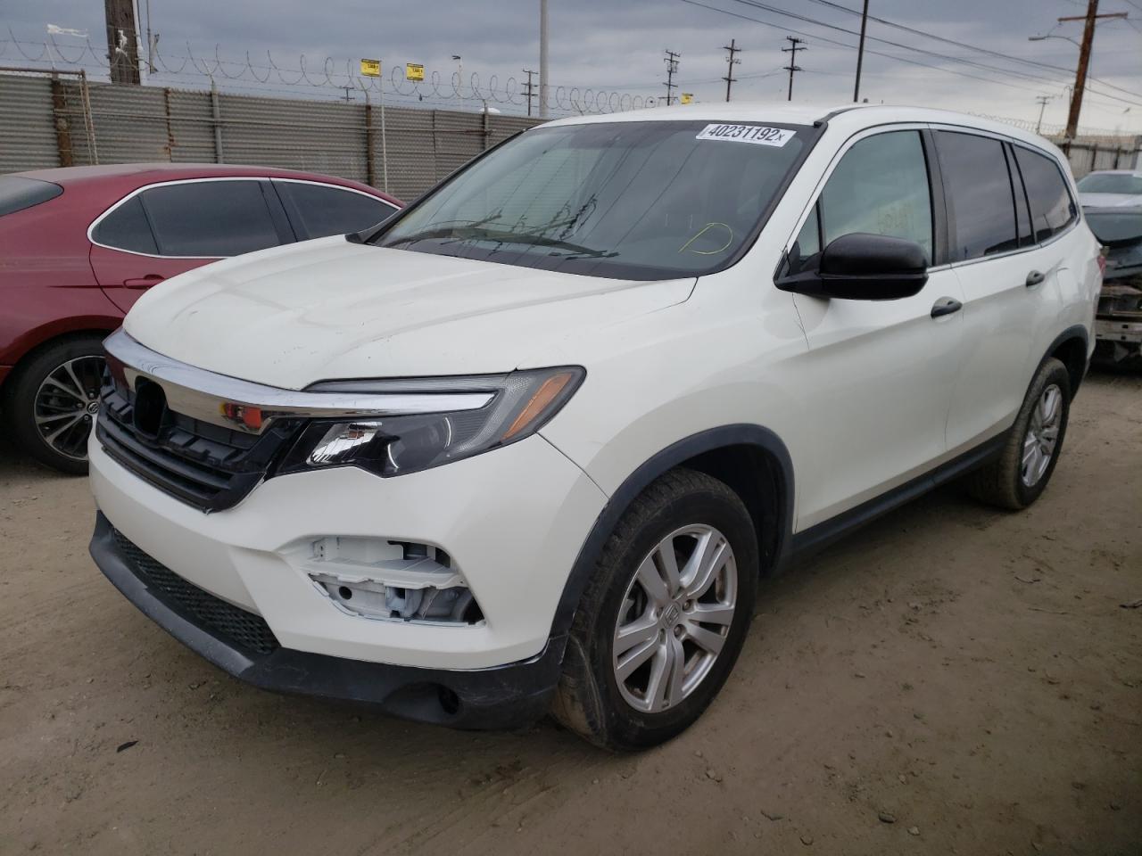 Photo 2 from auction – 2017 HONDA PILOT LX with VIN 5FNYF5H14HB044639