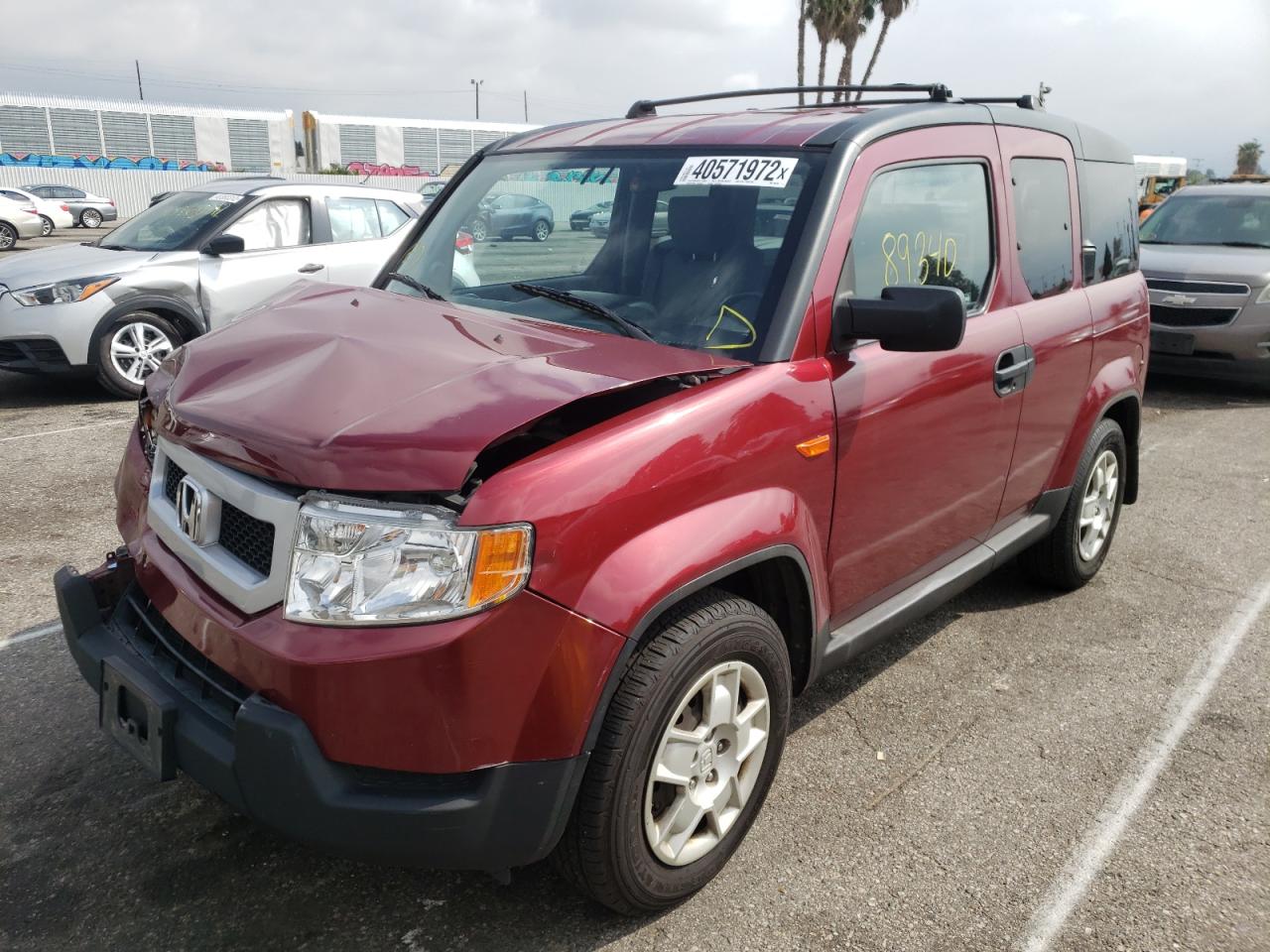 Photo 2 from auction – 2010 HONDA ELEMENT LX with VIN 5J6YH2H37AL006796