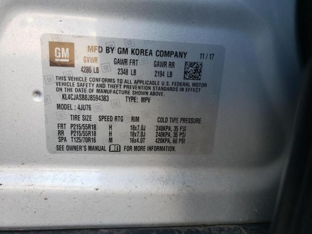 Photo 10 from auction – 2018 BUICK ENCORE PRE with VIN KL4CJASB8JB594383