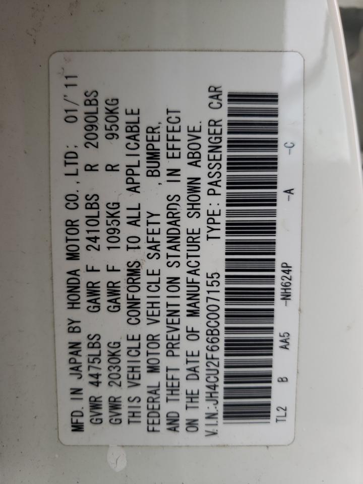 Photo 10 from auction – 2011 ACURA TSX with VIN JH4CU2F66BC007155