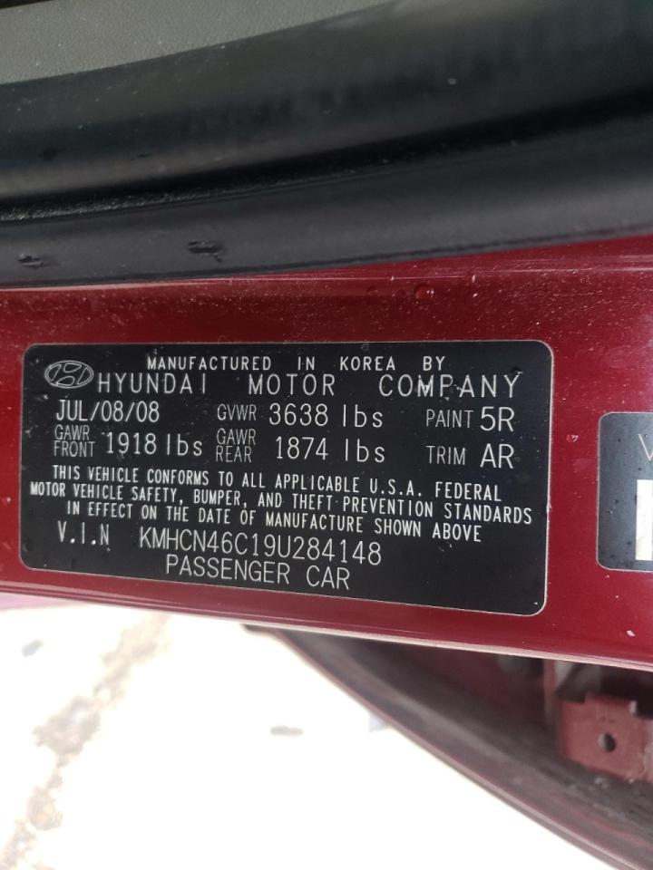 Photo 10 from auction – 2009 HYUNDAI ACCENT GLS with VIN KMHCN46C19U284148