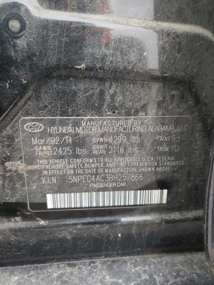 Photo 10 from auction – 2011 HYUNDAI SONATA SE with VIN 5NPEC4AC3BH257866