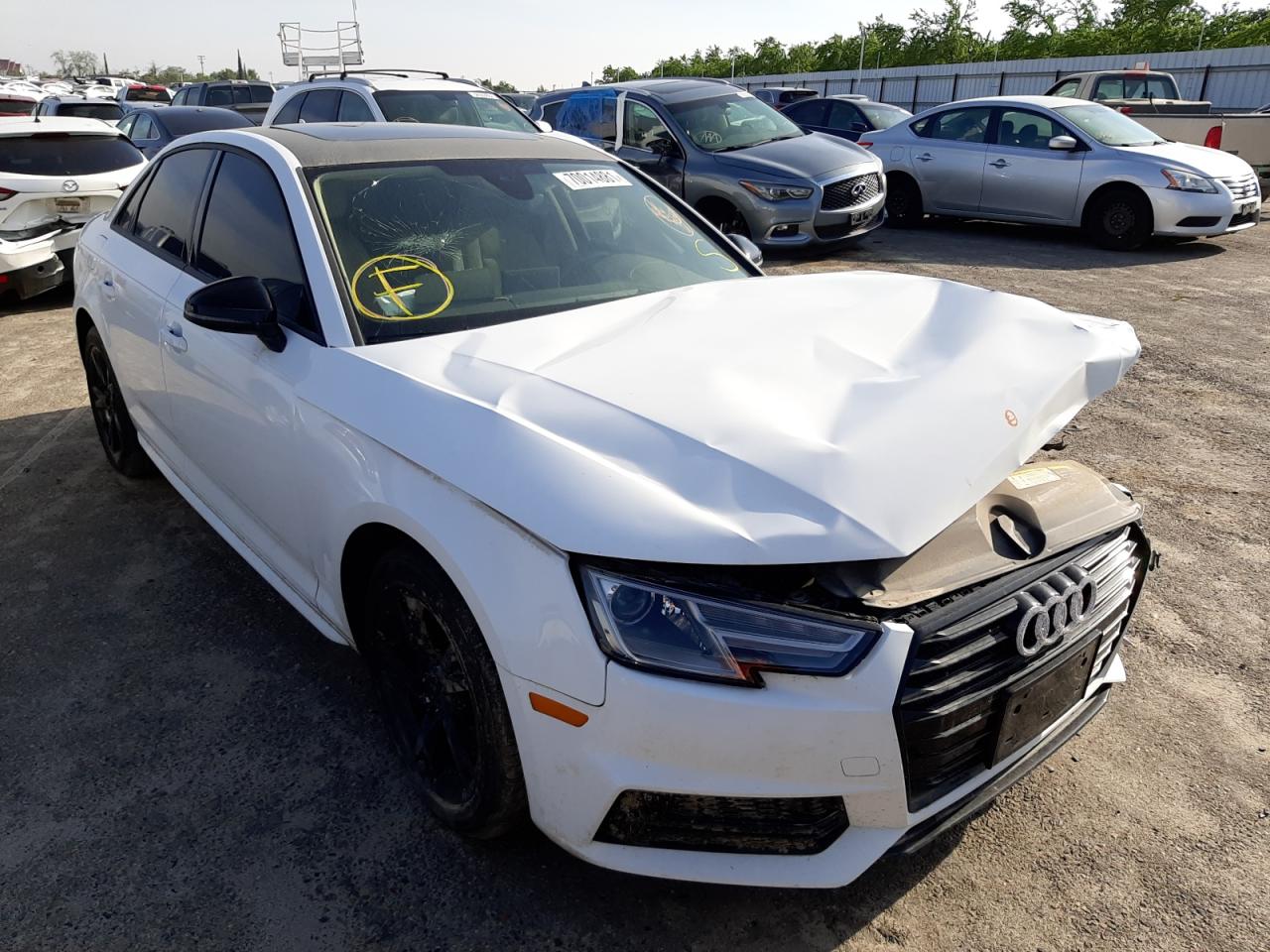 AUDI A4 PREMIUM 2018 with VIN WAUKMAF49JN003459 - Photo from auction