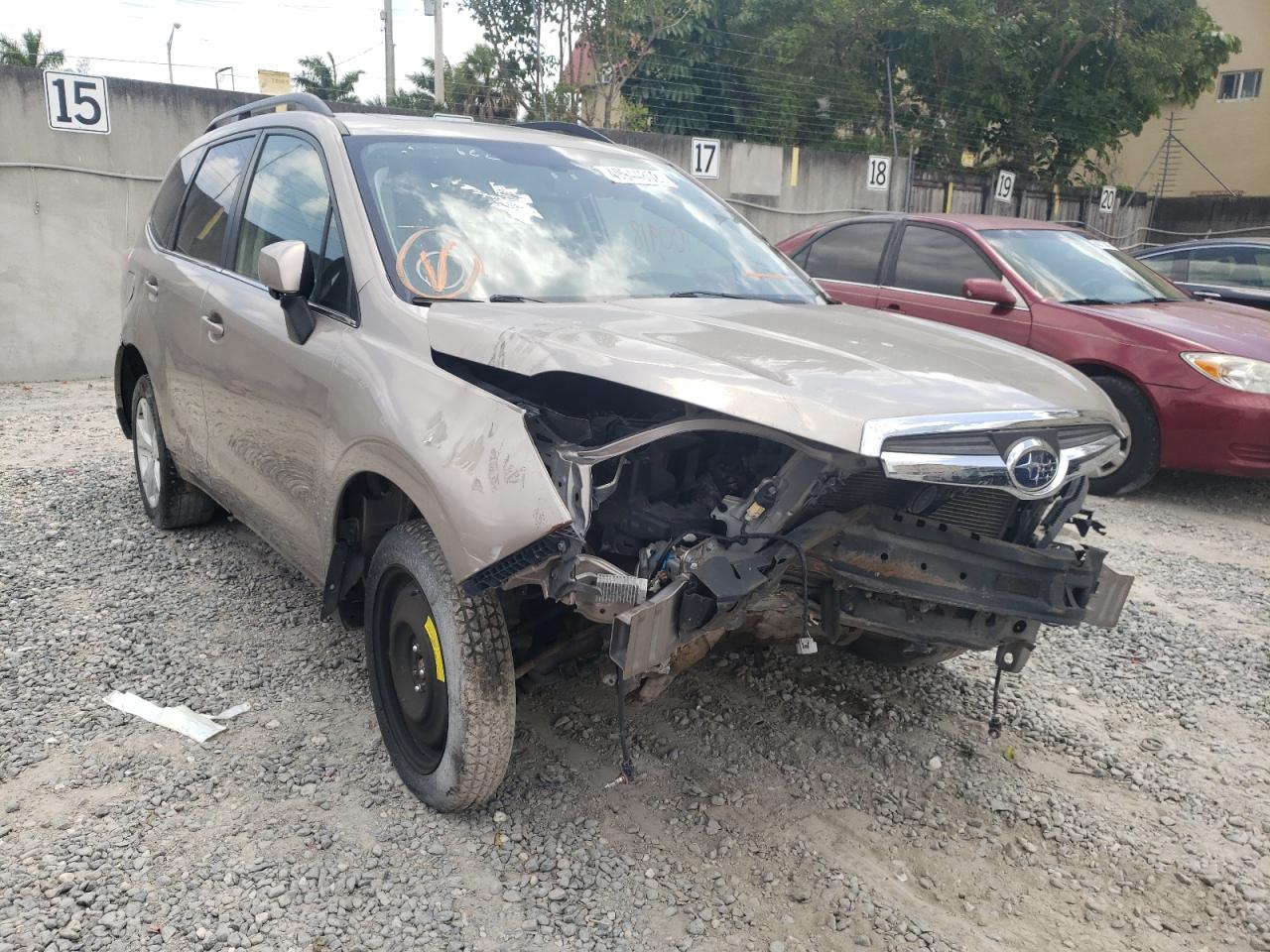 SUBARU FORESTER 2 2016 with VIN JF2SJAKC0GH446164 - Photo from auction