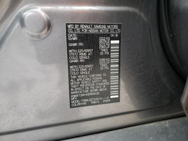 Photo 10 from auction – 2016 NISSAN ROGUE S with VIN KNMAT2MV4GP694108