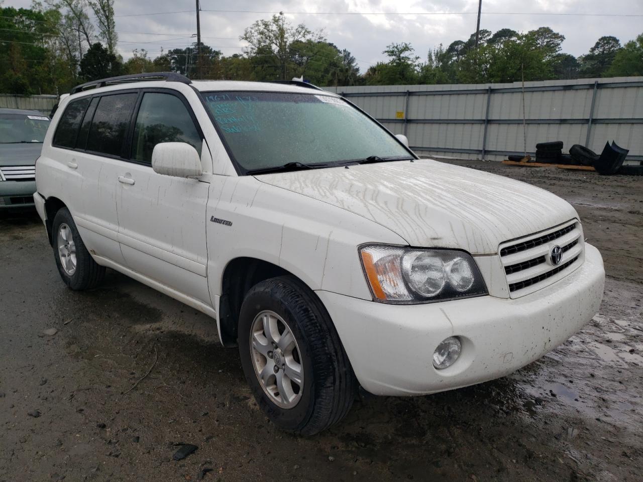 TOYOTA HIGHLANDER 2003 with VIN JTEGF21A630112947 - Photo from auction