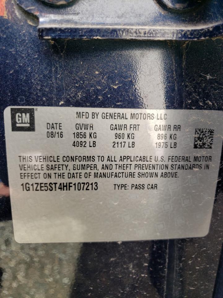 Photo 10 from auction – 2017 CHEVROLET MALIBU LT with VIN 1G1ZE5ST4HF107213