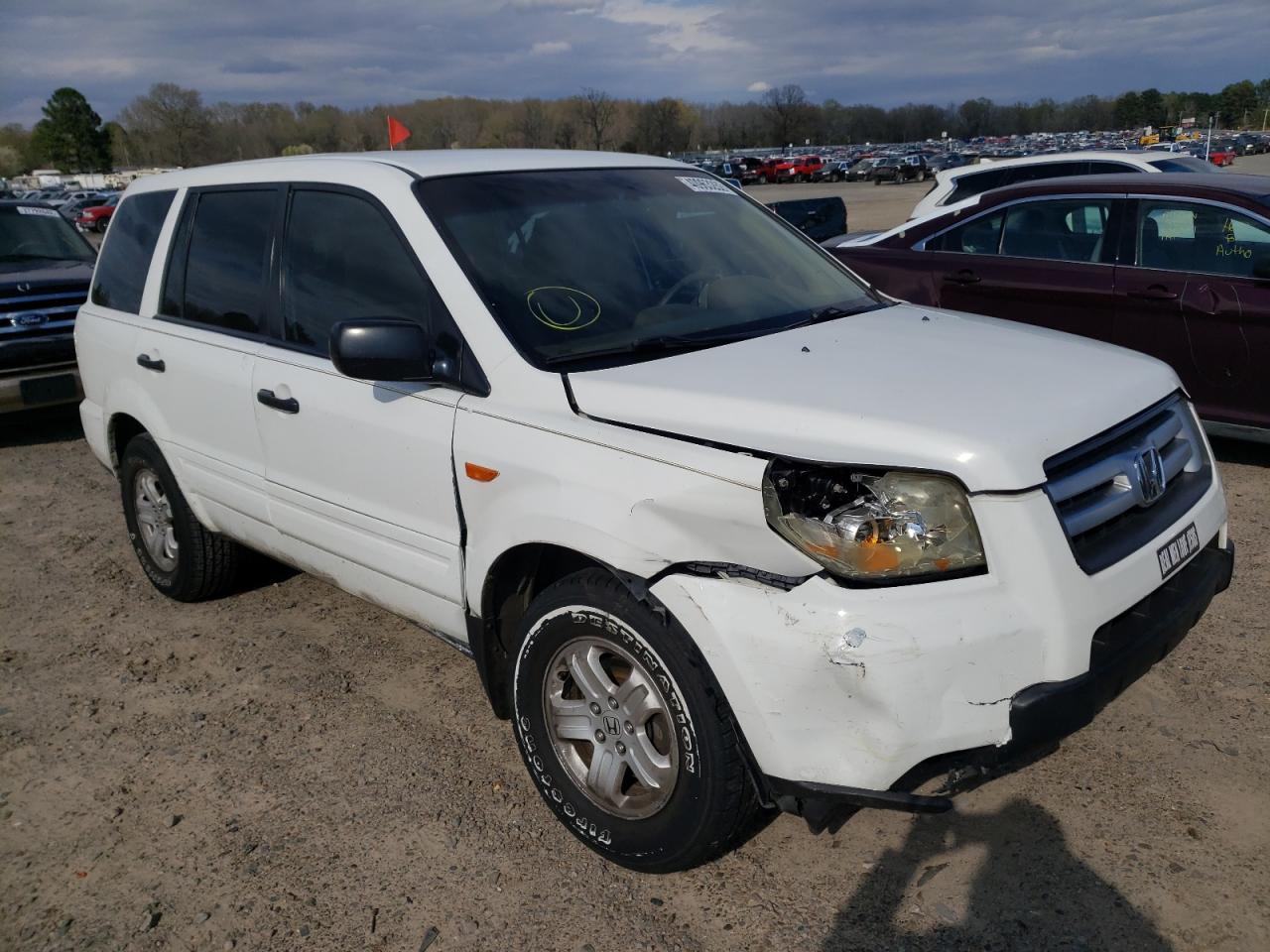 HONDA PILOT LX 2007 with VIN 5FNYF28187B000012 - Photo from auction