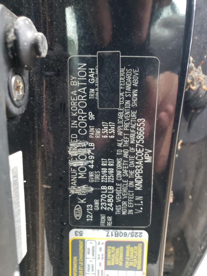 Photo 10 from auction – 2014 KIA SPORTAGE with VIN KNDPB3AC0E7586653