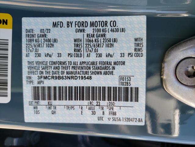 Photo 10 from auction – 2022 FORD BRONCO with VIN 3FMCR9B63NRD19548