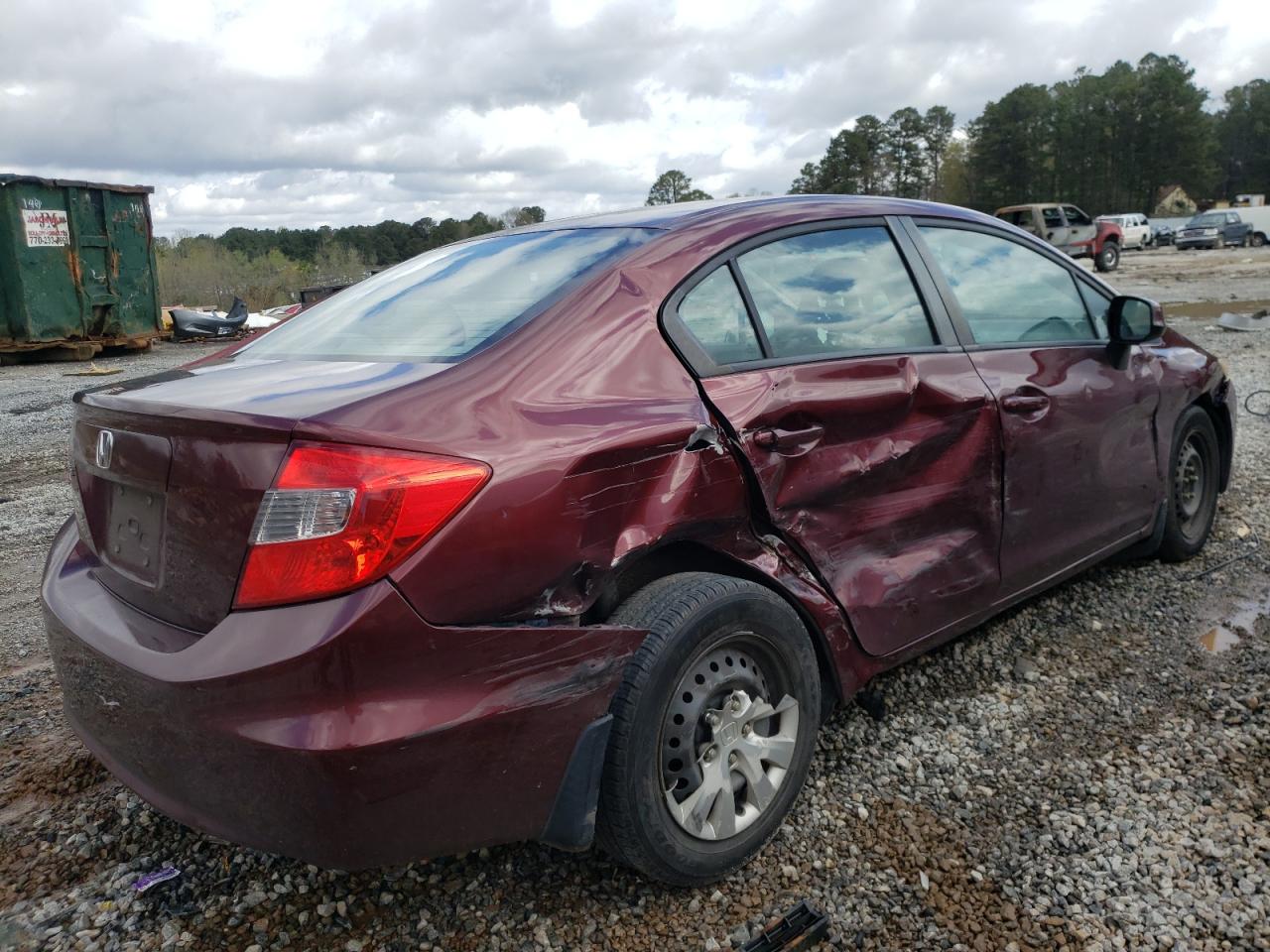 Photo 4 from auction – 2012 HONDA CIVIC with VIN 19XFB2F53CE022606