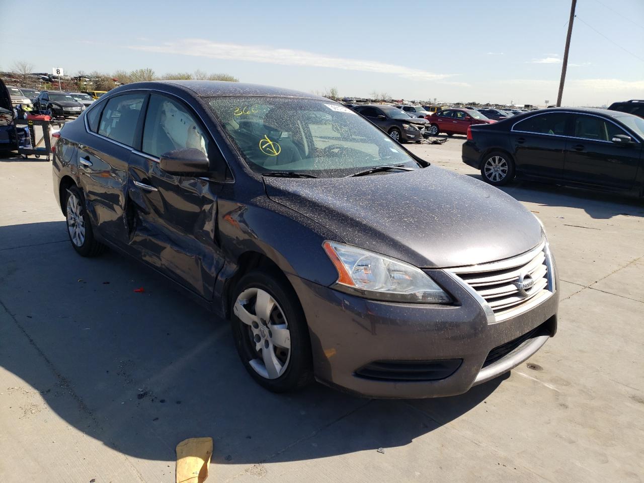 NISSAN SENTRA 2014 with VIN 3N1AB7AP6EY214638 - Photo from auction