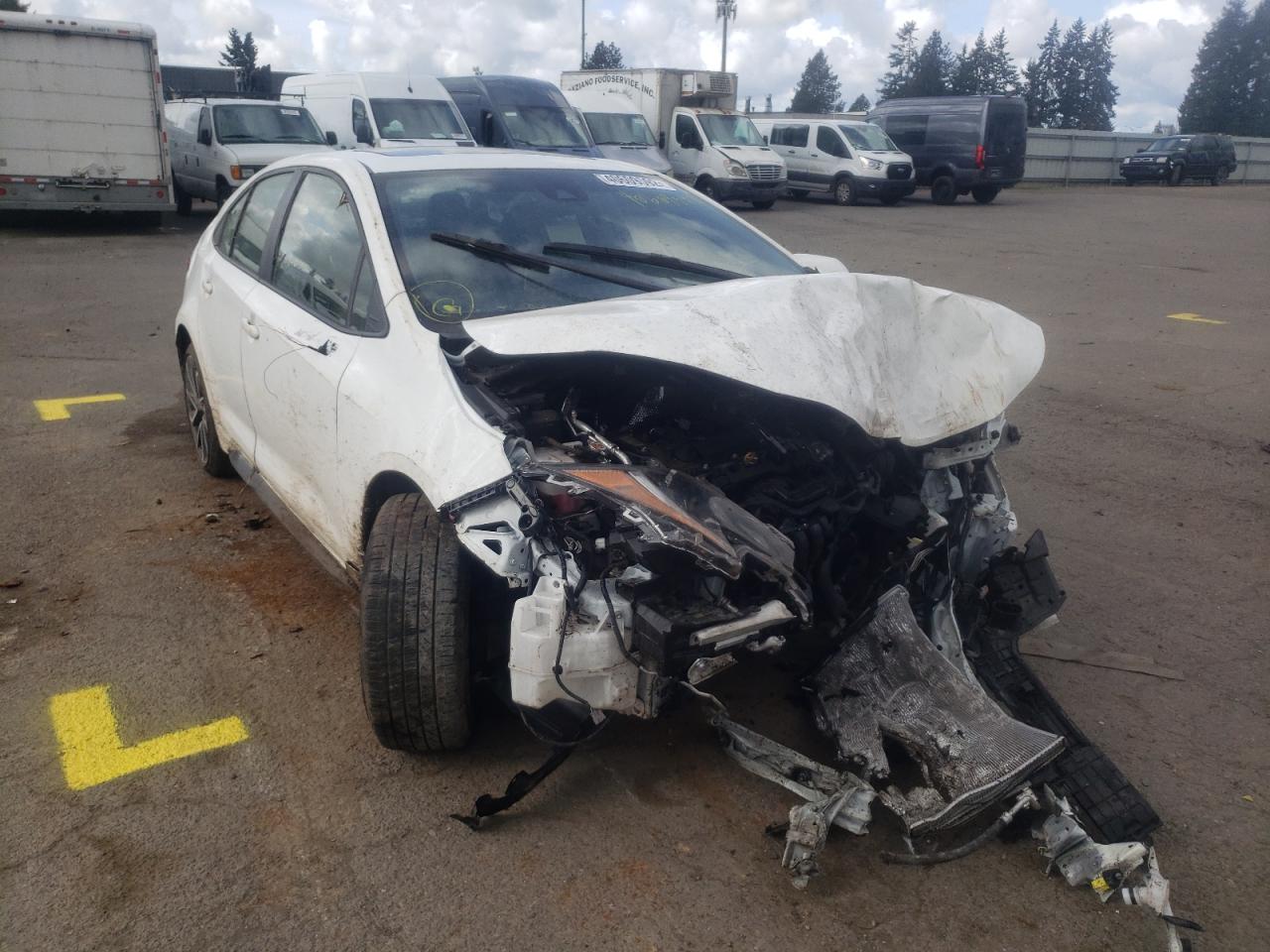 TOYOTA COROLLA SE 2021 with VIN JTDP4MCE2MJ075252 - Photo from auction