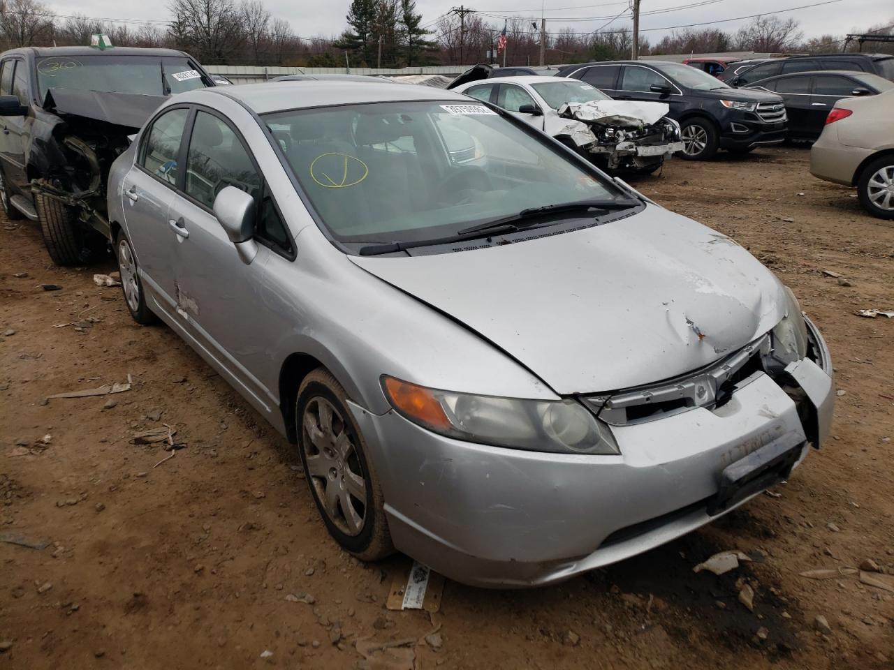 Photo 1 from auction – 2007 HONDA CIVIC LX with VIN 1HGFA16567L044353