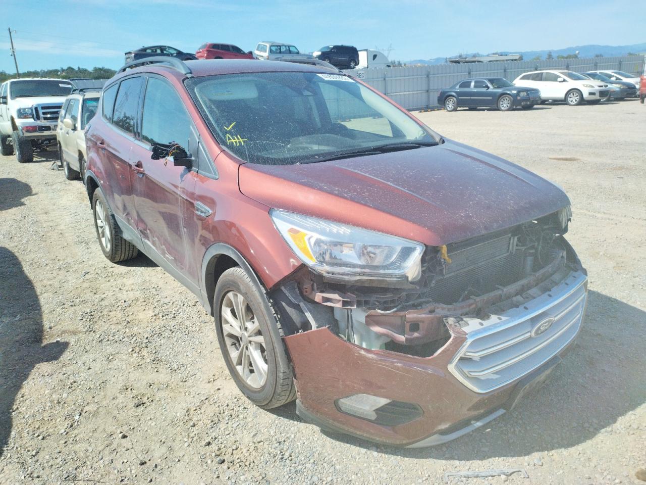 FORD ESCAPE SE 2018 with VIN 1FMCU0GD3JUC11676 - Photo from auction