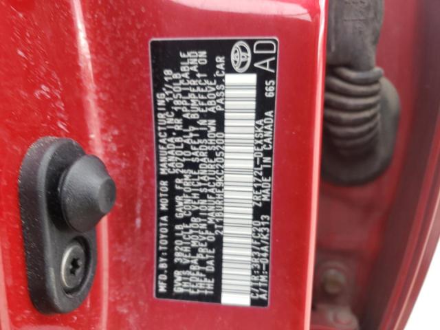 Photo 10 from auction – 2019 TOYOTA COROLLA L with VIN 2T1BURHE9KC205200