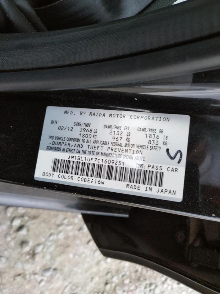 Photo 10 from auction – 2012 MAZDA 3 I with VIN JM1BL1UF7C1609251