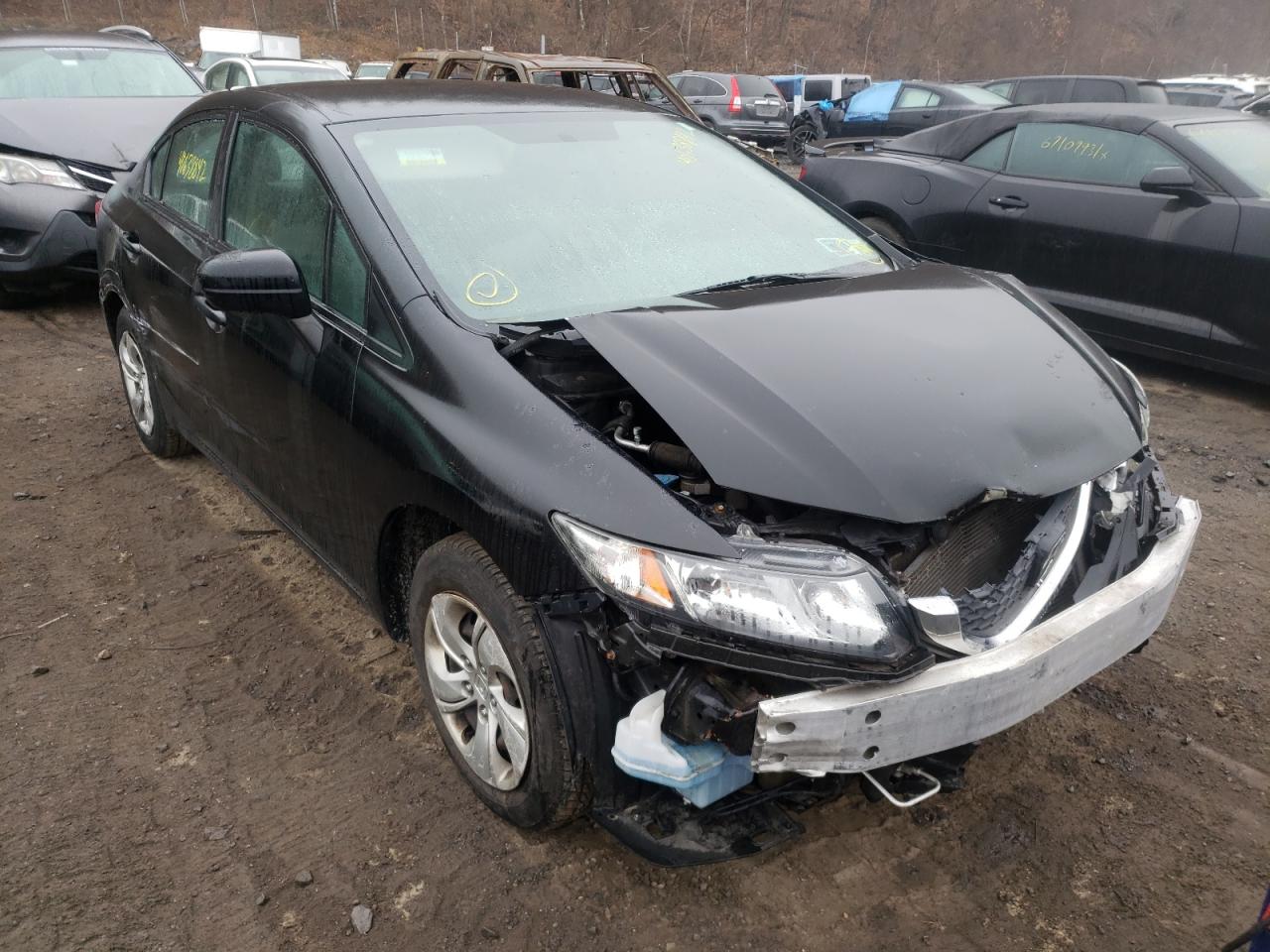 HONDA CIVIC LX 2014 with VIN 2HGFB2F51EH505892 - Photo from auction