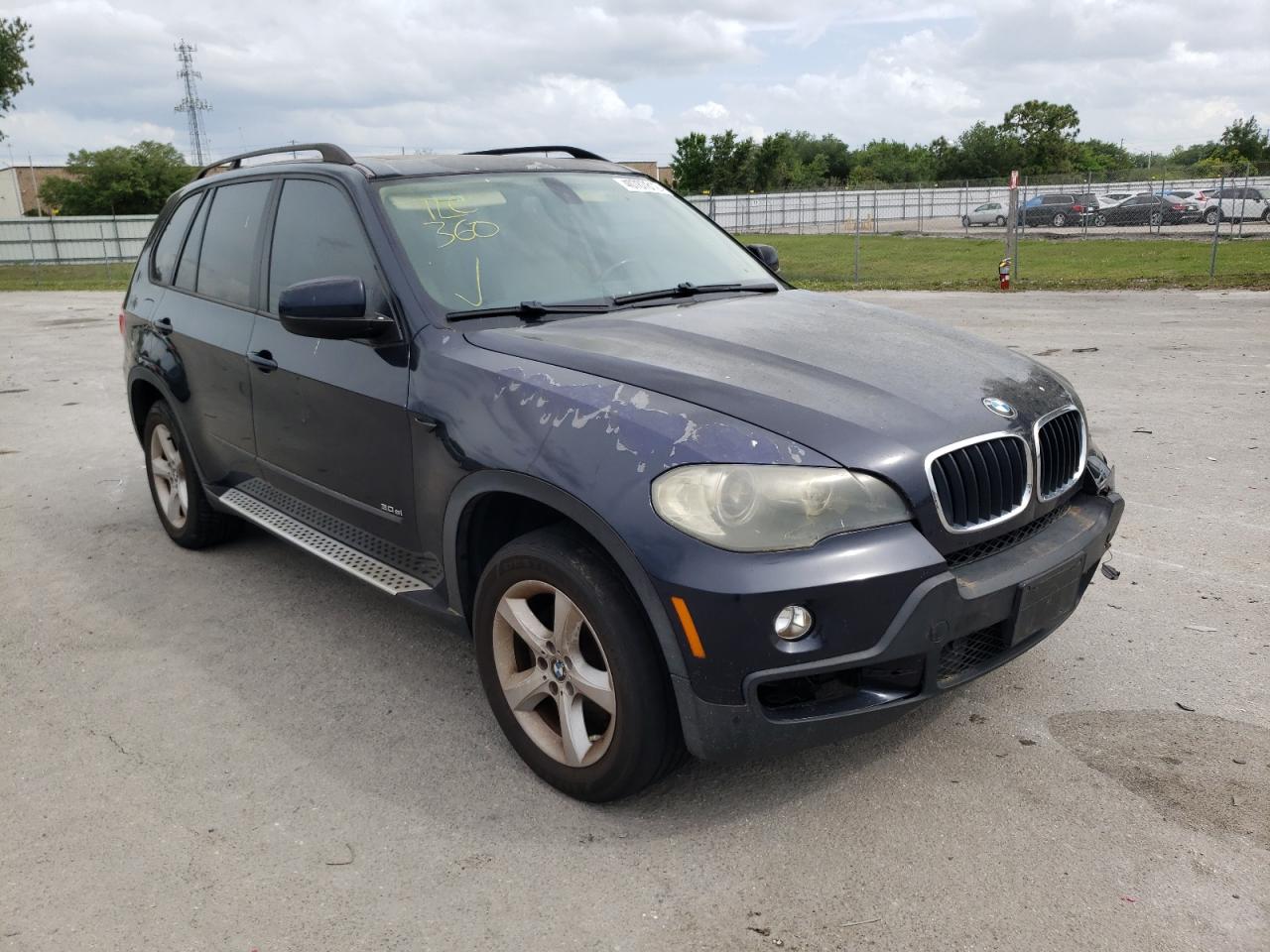 BMW X5 3.0I 2007 with VIN 5UXFE43587L019204 - Photo from auction