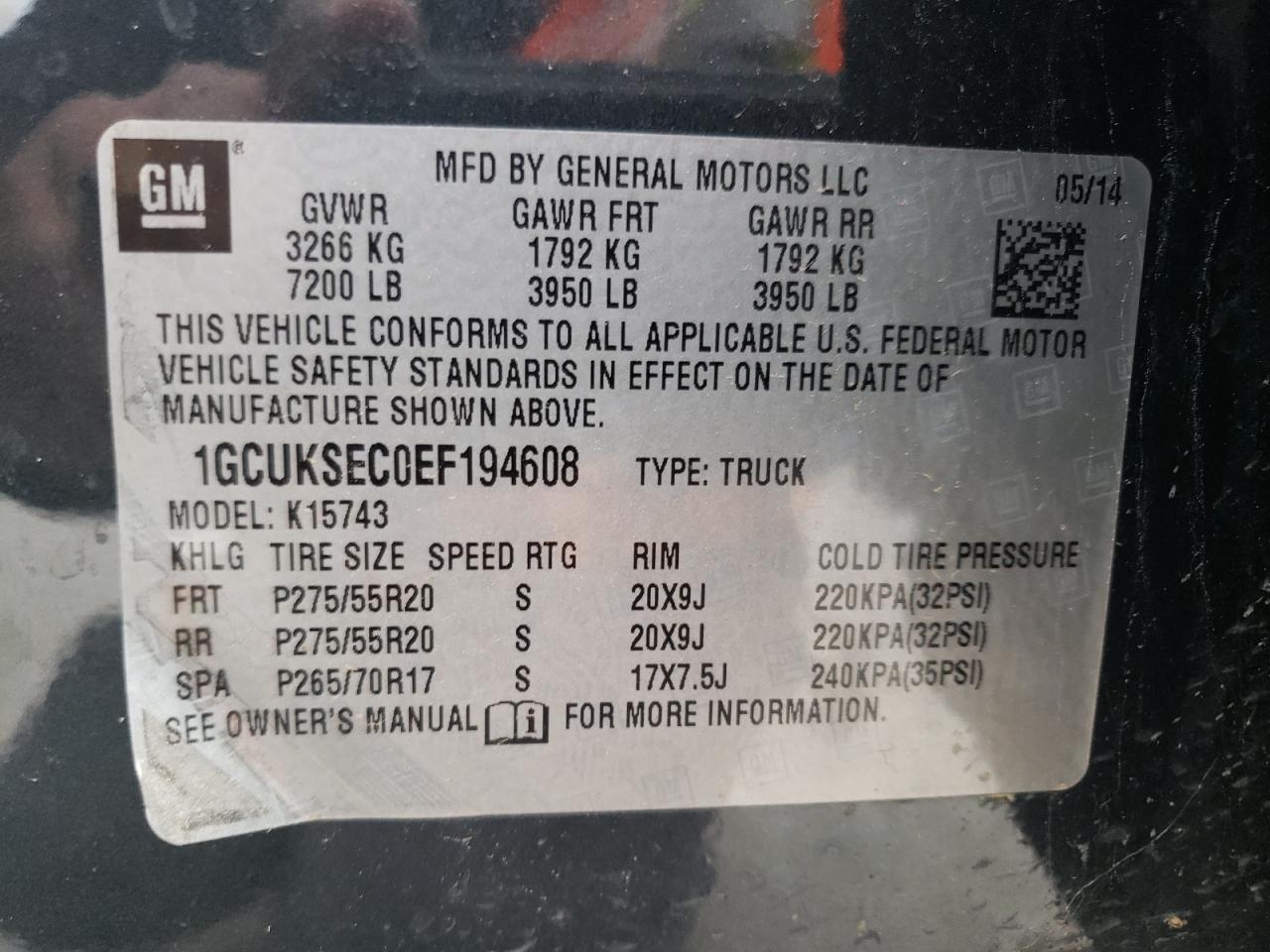 Фото 10 с аукциона – 2018 CHEVROLET SILVERADO с VIN 3GCUKSEC1JG352687