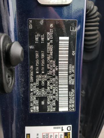 Photo 10 from auction – 2014 TOYOTA 4RUNNER SR with VIN JTEBU5JR2E5181289