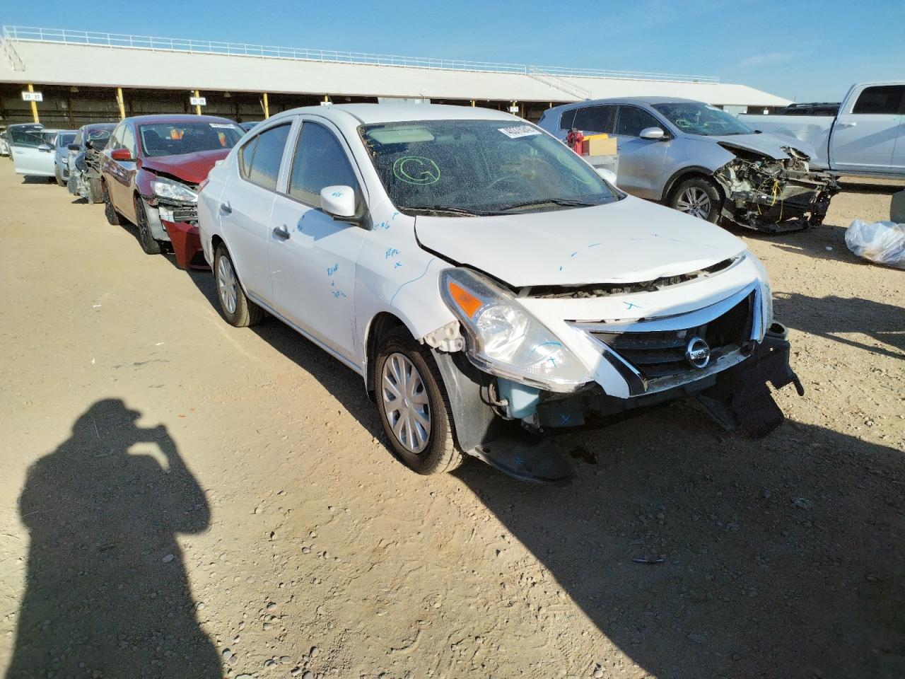 NISSAN VERSA S 2017 with VIN 3N1CN7AP3HL855036 - Photo from auction