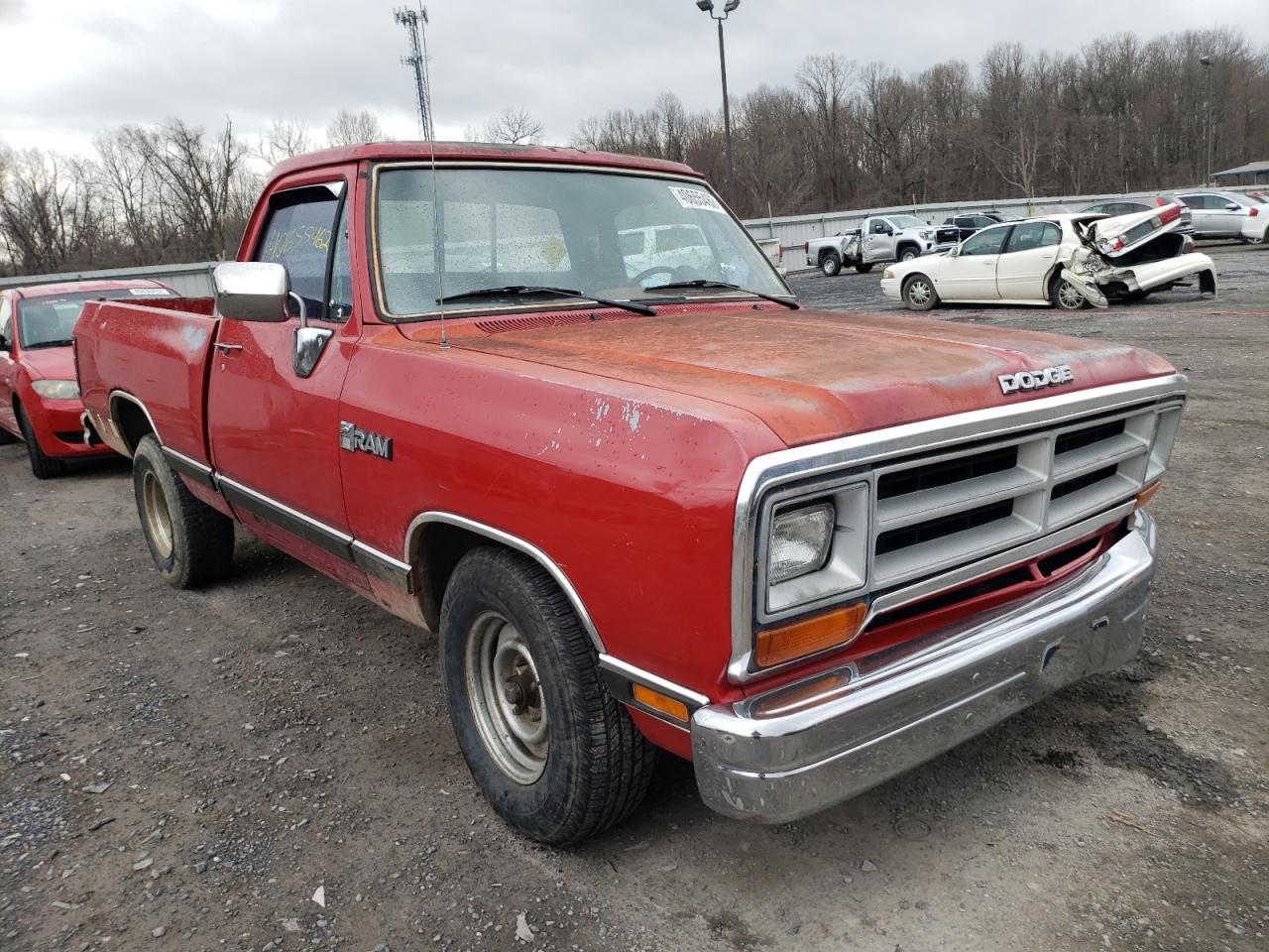 DODGE D-SERIES D 1988 with VIN 1B7FD04Y1JS614916 - Photo from auction