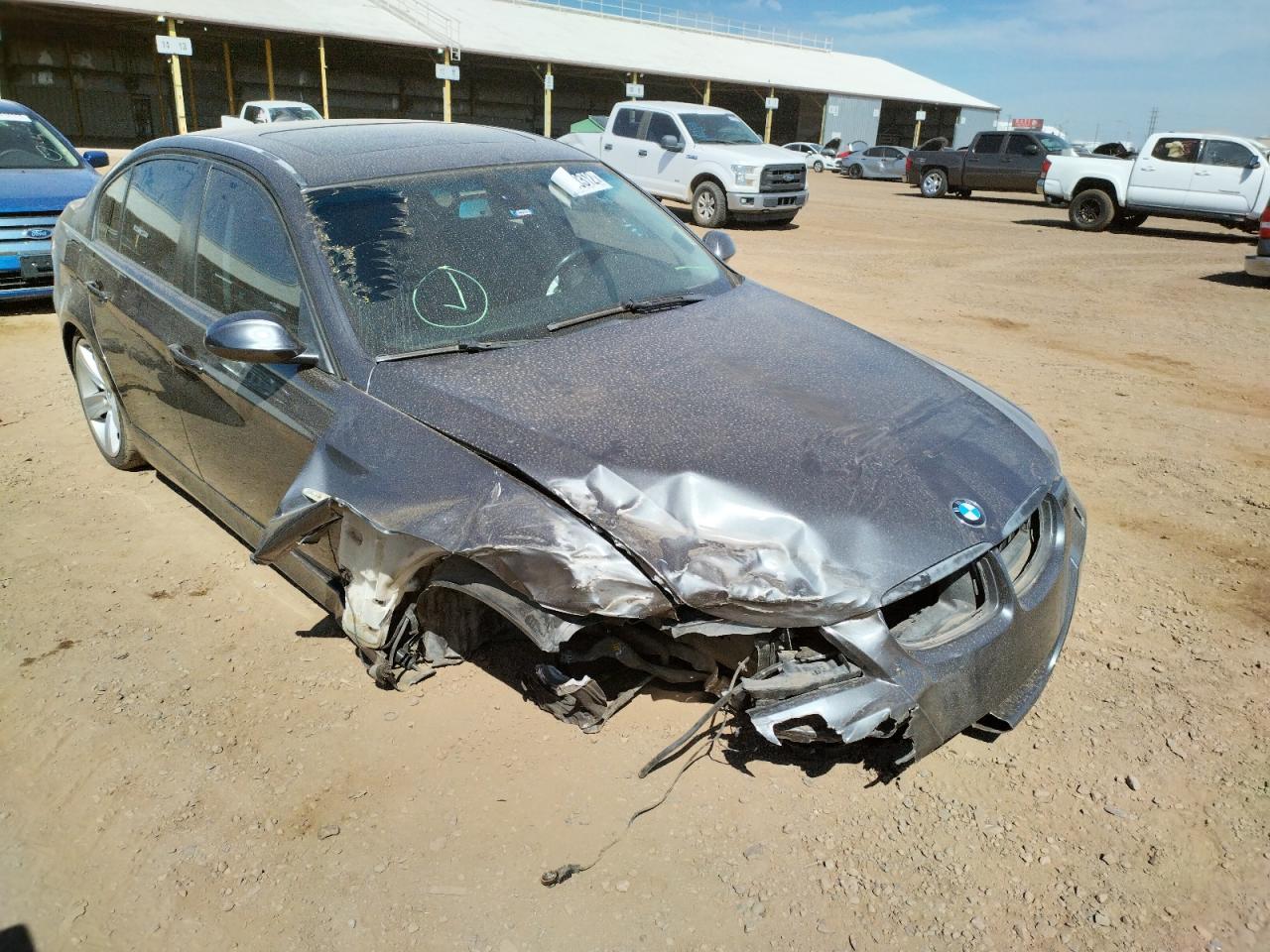 BMW 325 I 2006 with VIN WBAVB13516KR60032 - Photo from auction