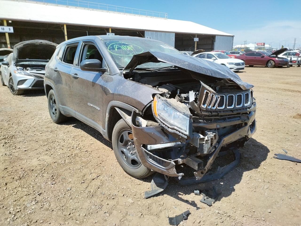JEEP COMPASS SP 2020 with VIN 3C4NJCAB9LT220071 - Photo from auction