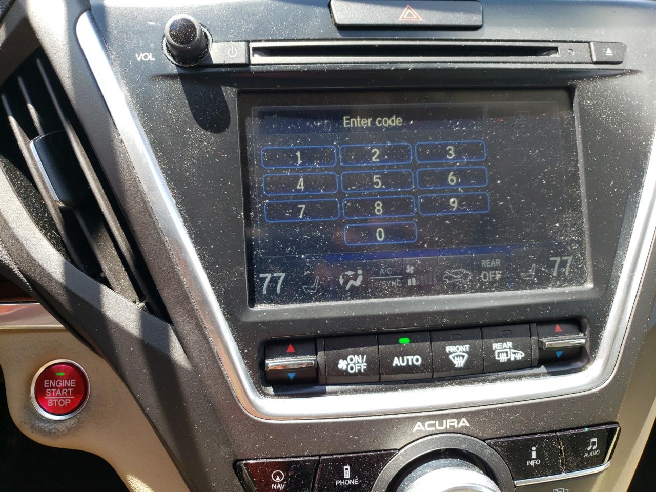 Photo 9 from auction – 2014 ACURA MDX TECHNO with VIN 5FRYD4H44EB003108