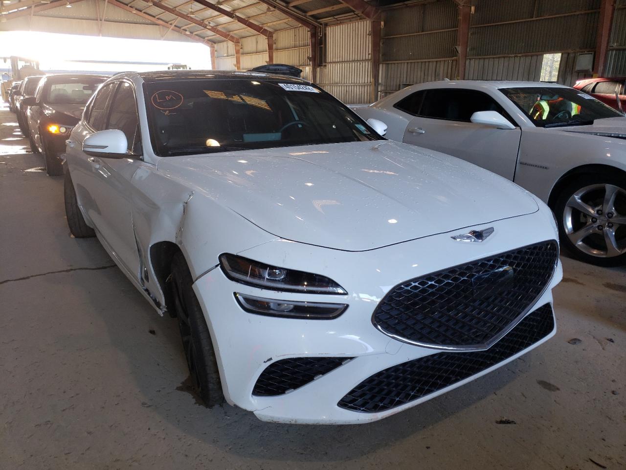 GENESIS G70 BASE 2022 with VIN KMTG54TE5NU082047 - Photo from auction