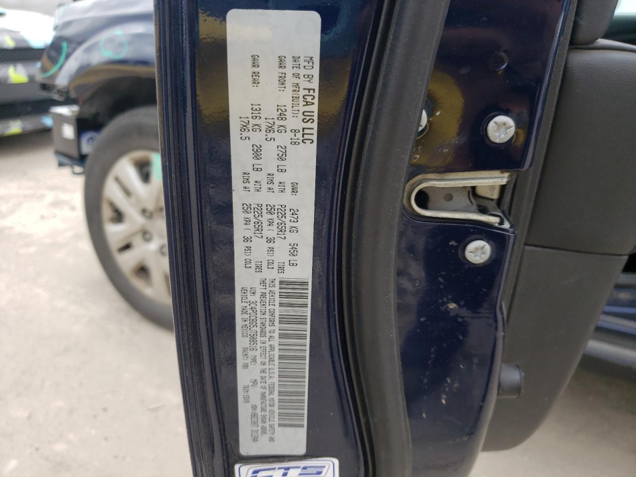 Photo 10 from auction – 2018 DODGE JOURNEY SX with VIN 3C4PDCBG5JT508516
