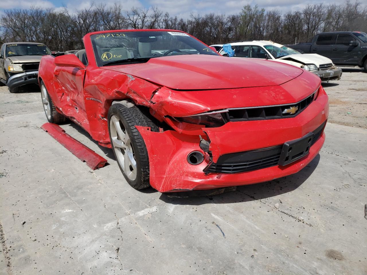 CHEVROLET CAMARO LT 2015 with VIN 2G1FF3D33F9297139 - Photo from auction