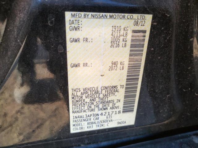 Photo 10 from auction – 2013 NISSAN ALTIMA 2.5 with VIN 1N4AL3AP3DN421718