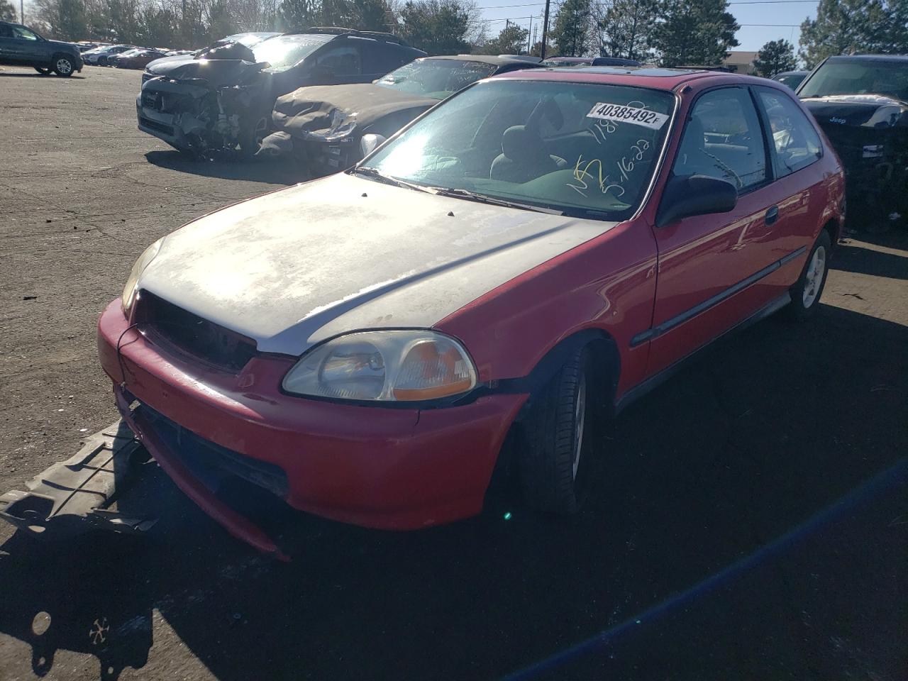 Photo 2 from auction – 1996 HONDA CIVIC CX with VIN 2HGEJ6320TH102242