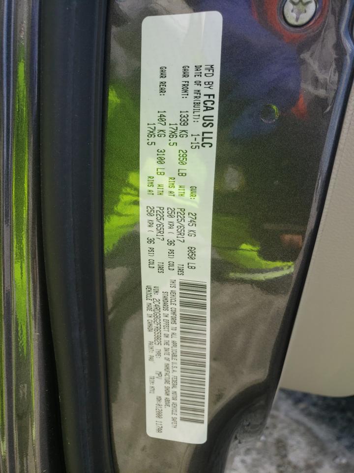 Photo 10 from auction – 2015 DODGE GRAND CARA with VIN 2C4RDGBG2FR659825