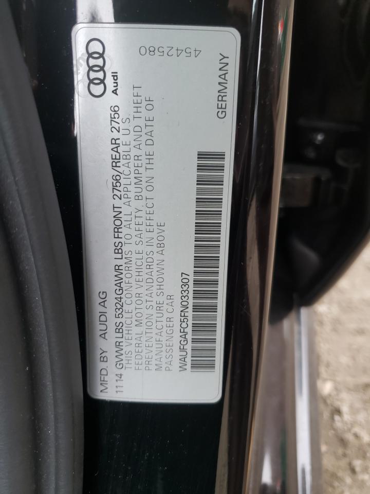 Photo 10 from auction – 2015 AUDI A6 PREMIUM with VIN WAUFGAFC5FN033307
