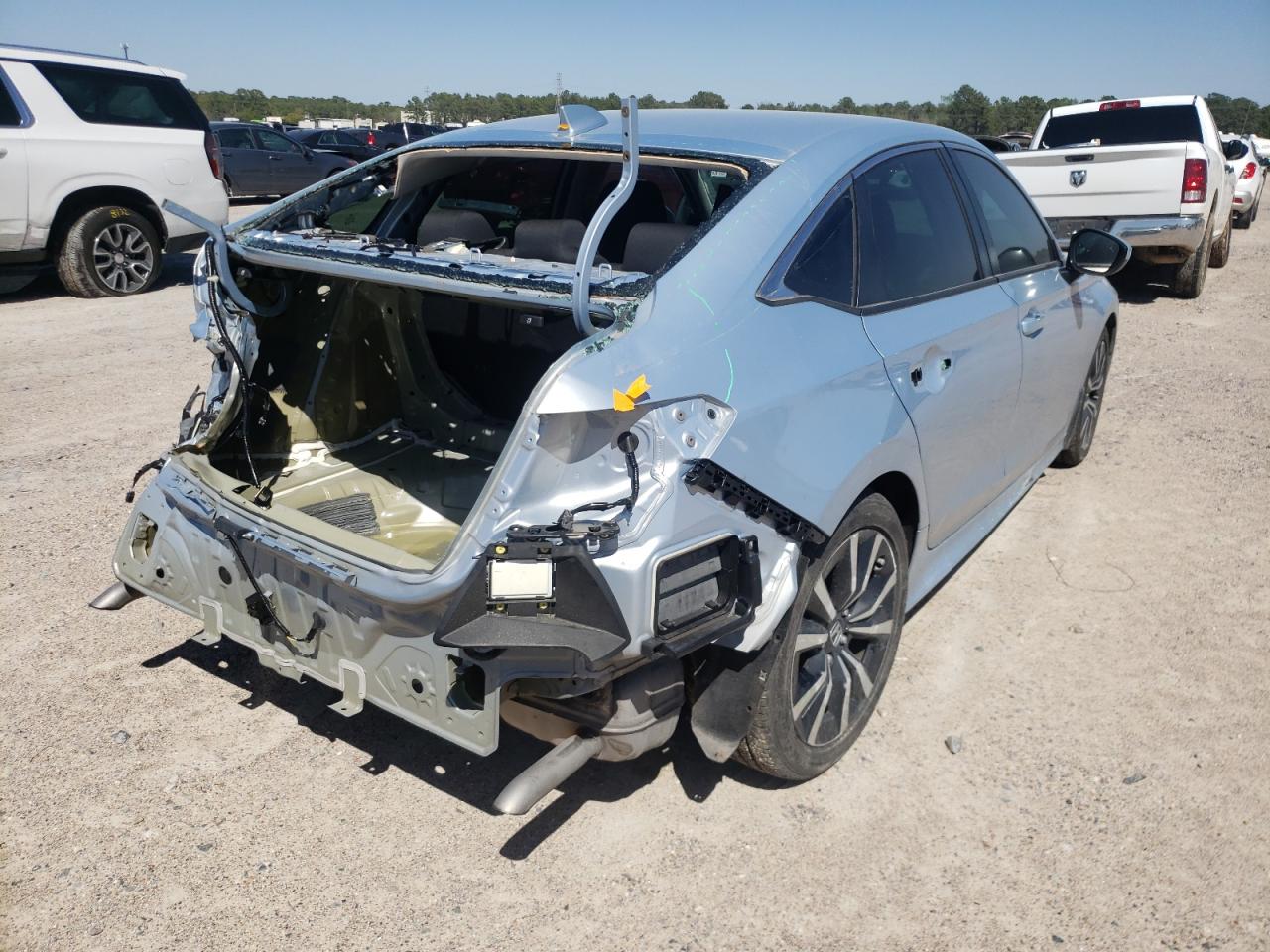 Photo 4 from auction – 2022 HONDA CIVIC EX with VIN 2HGFE1F71NH307607