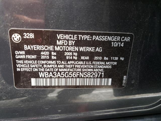 صورة رقم 10 من المزاد - 2015 BMW 328 I مع VIN WBA3A5G56FNS82971