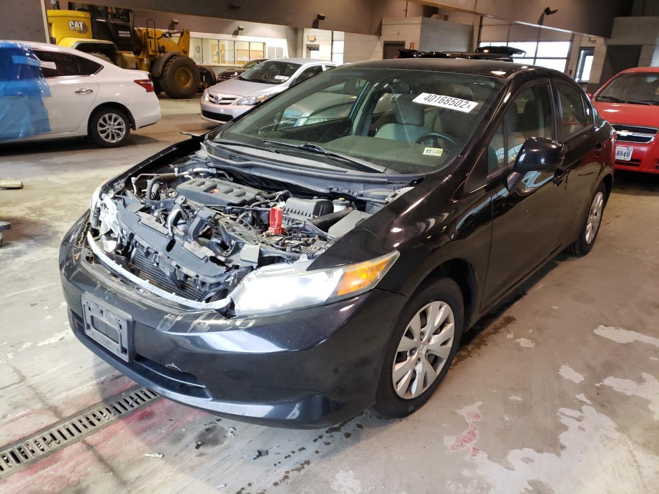 Photo 2 from auction – 2012 HONDA CIVIC LX with VIN 2HGFB2F52CH332333