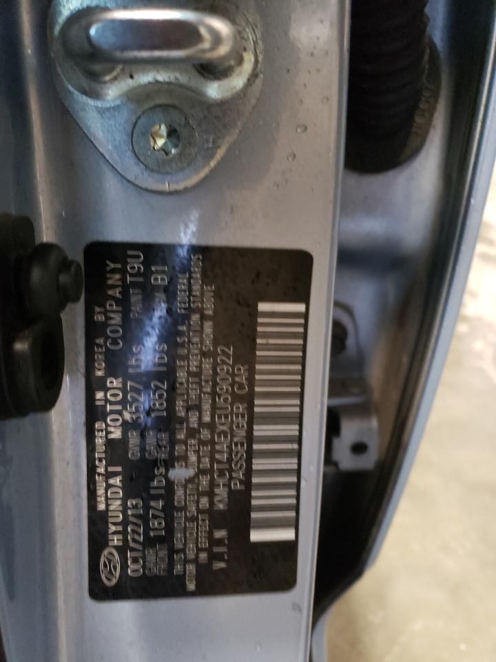 Photo 10 from auction – 2014 HYUNDAI ACCENT GLS with VIN KMHCT4AEXEU590922