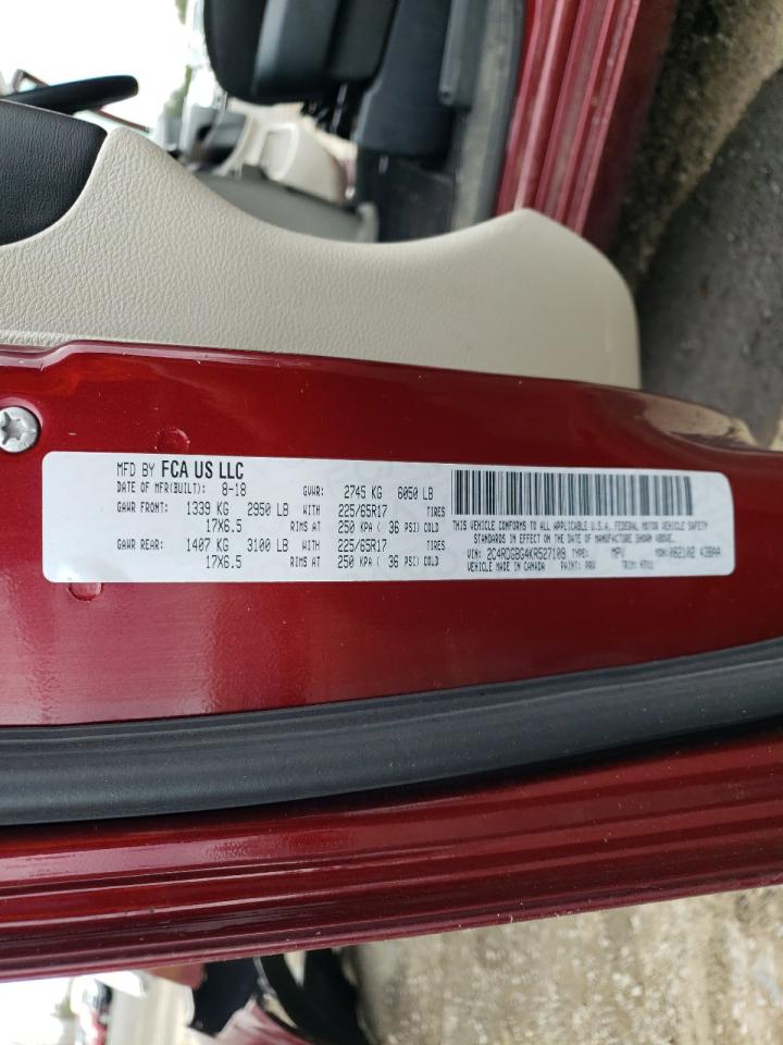 Photo 10 from auction – 2019 DODGE GRAND CARA with VIN 2C4RDGBG4KR527109