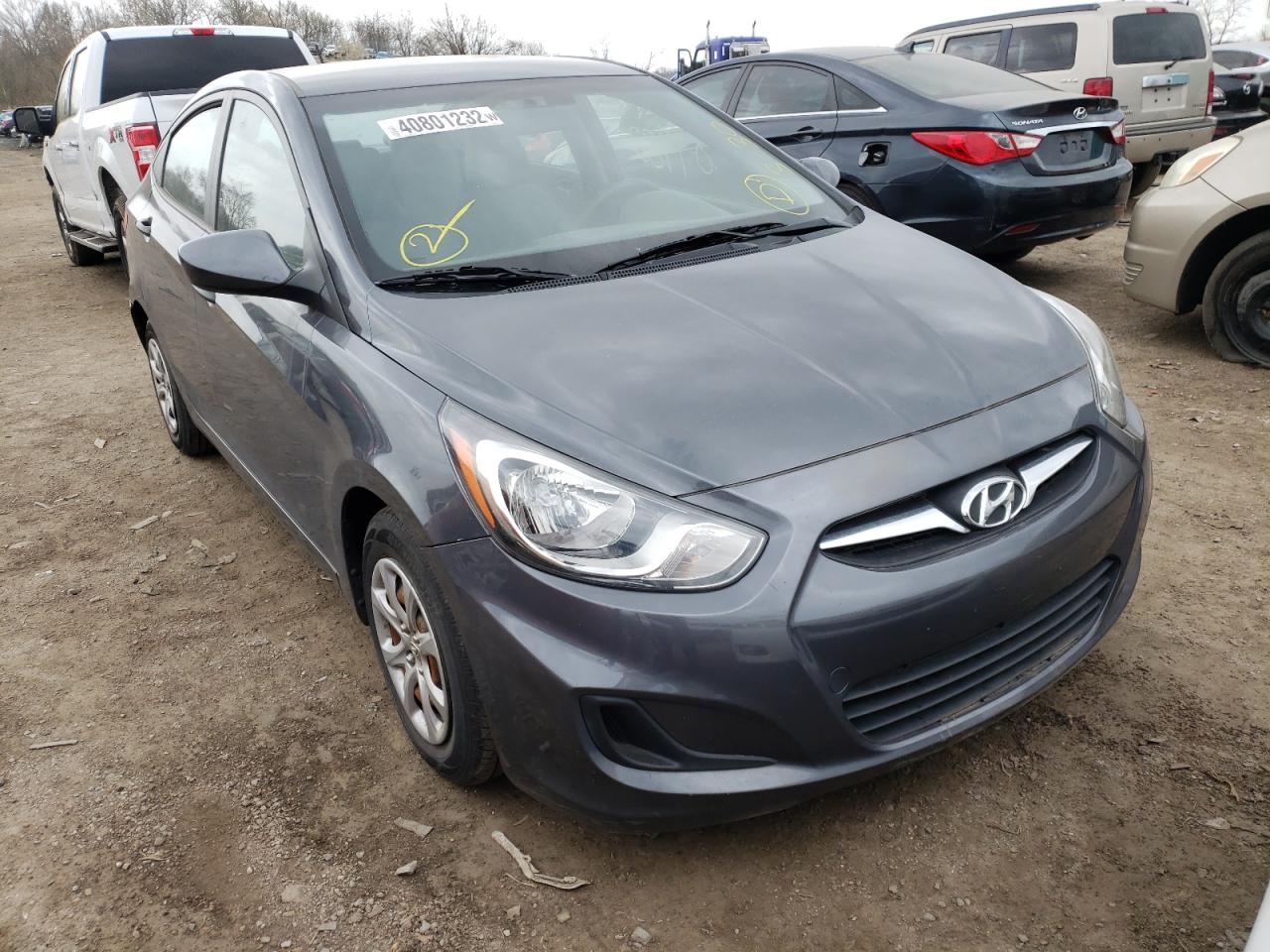 HYUNDAI ACCENT GLS 2012 with VIN KMHCT4AEXCU039466 - Photo from auction