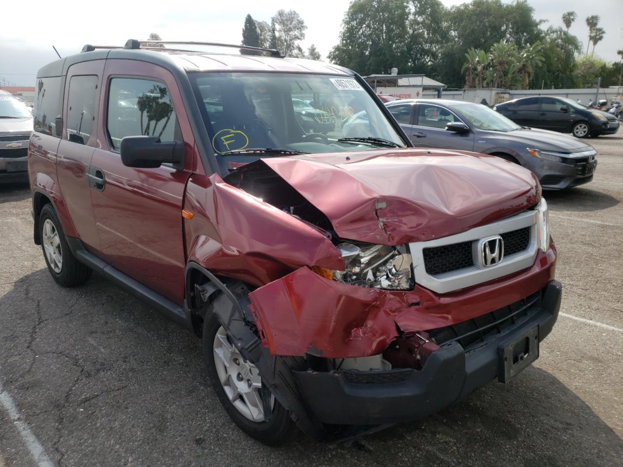 HONDA ELEMENT LX 2010 with VIN 5J6YH2H37AL006796 - Photo from auction