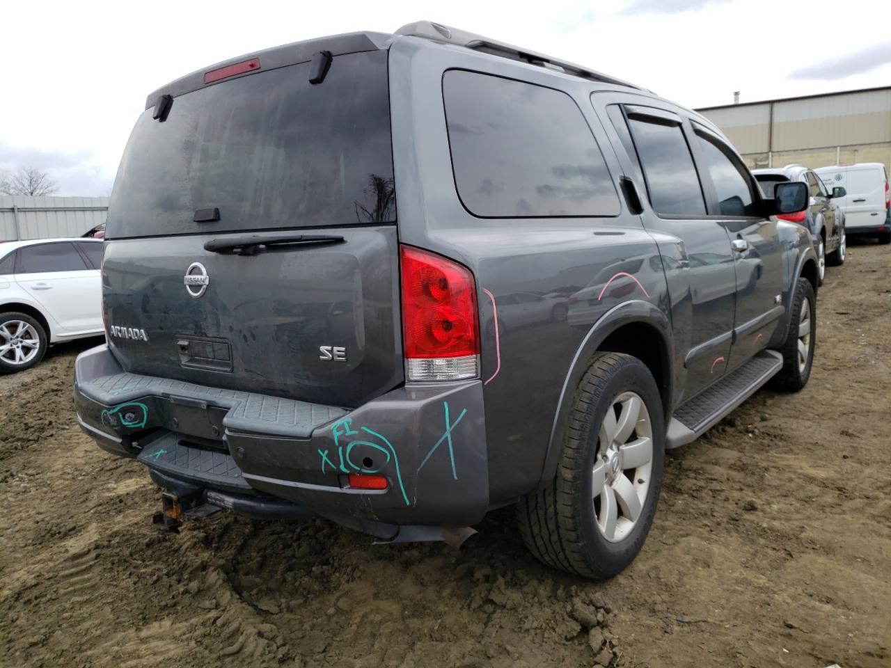 Photo 4 from auction – 2008 NISSAN ARMADA SE with VIN 5N1AA08C58N609045