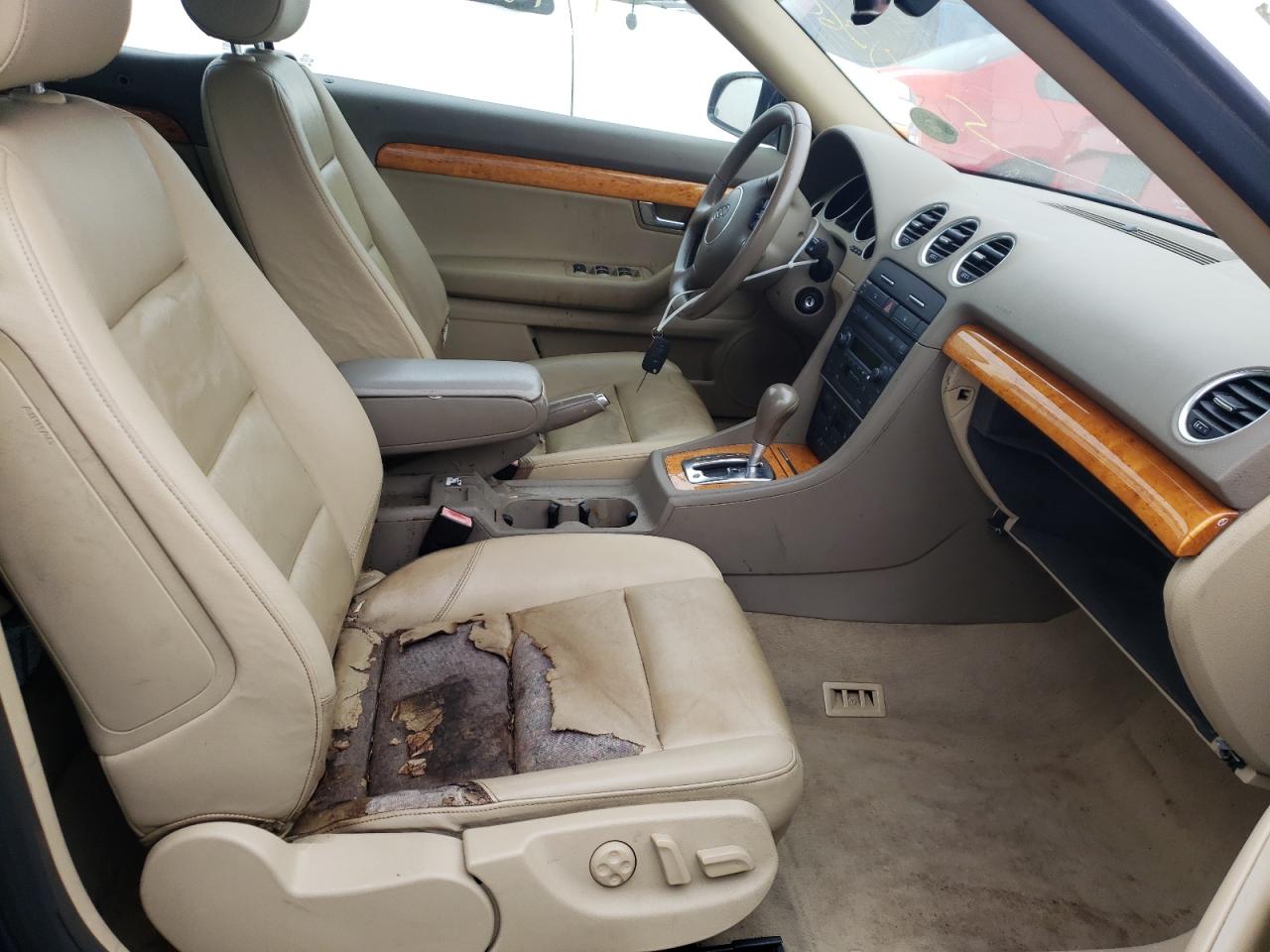 Photo 5 from auction – 2006 AUDI A4 1.8 CAB with VIN WAUAC48H06K009143