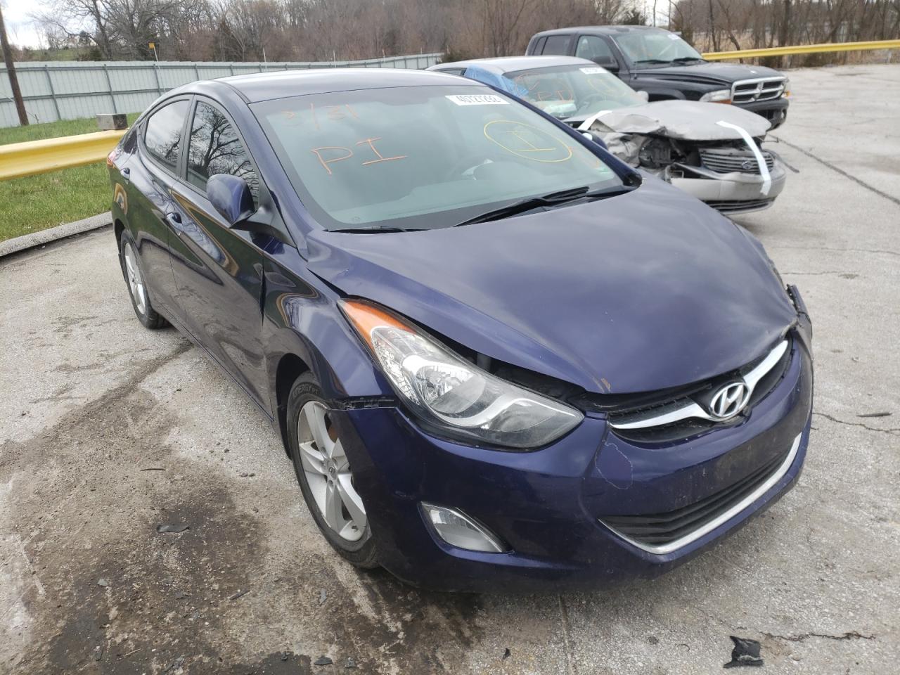 HYUNDAI ELANTRA GL 2013 with VIN 5NPDH4AE1DH220171 - Photo from auction