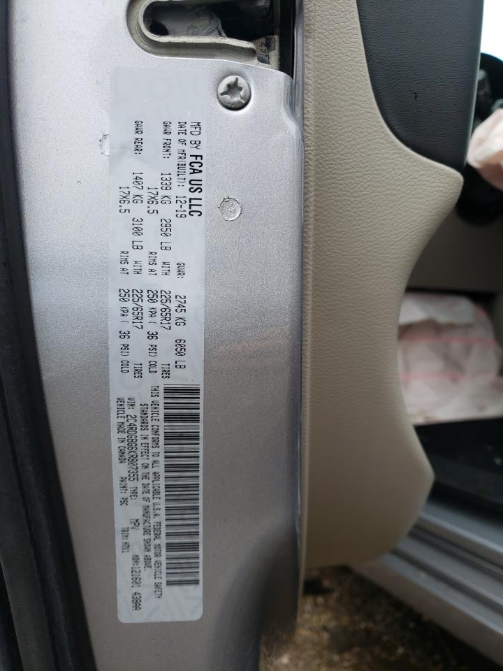 Photo 10 from auction – 2019 DODGE GRAND CARA with VIN 2C4RDGBG6KR807355