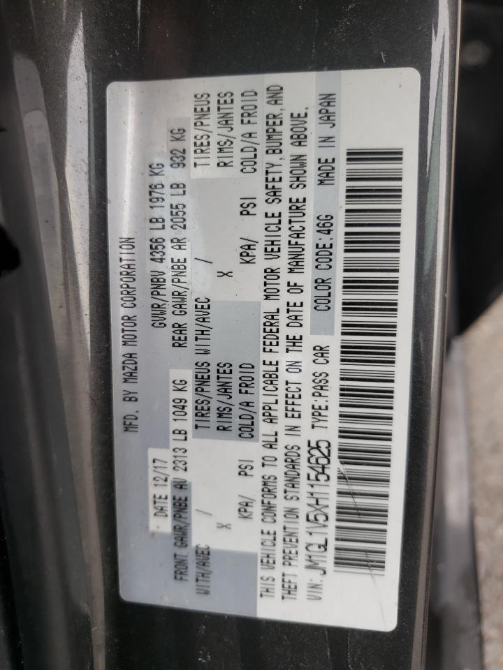 Photo 10 from auction – 2017 MAZDA 6 TOURING with VIN JM1GL1V5XH1154625